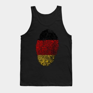 Germany Flag - German Flag Fingerprint Tank Top